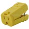 Ac Works Straight Blade Connector, 5-15R, 15 A, 125V AC, 2 Pole, 3 Wire, Screw Terminals, Yellow ASQ515R-YW - alternate 7